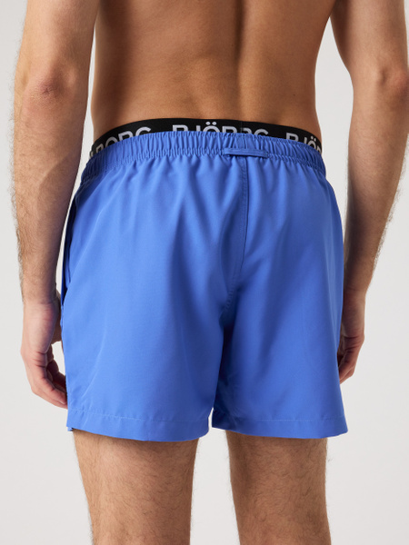 Björn Borg Elastic badshorts i blått med kort längd – baksida