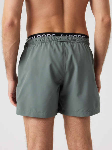 Björn Borg Elastic badshorts i grönt med kort längd – baksida