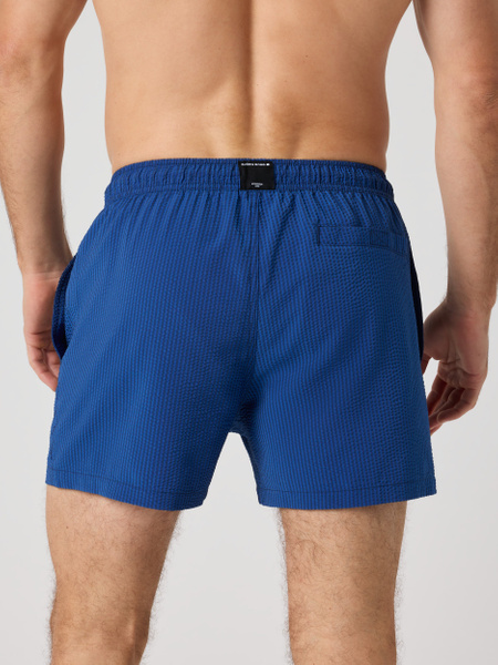 Björn Borg seersucker badshorts i blått – baksida