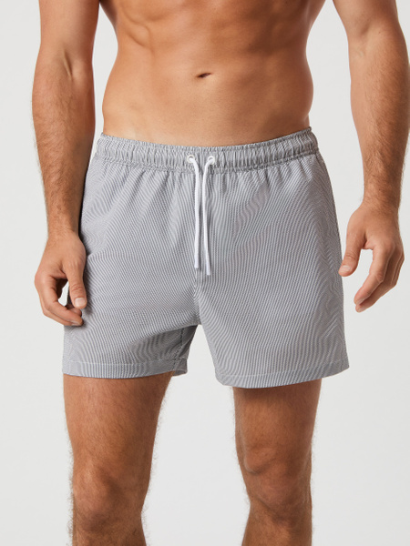 Björn Borg Seersucker Swim Shorts i grått – baksida