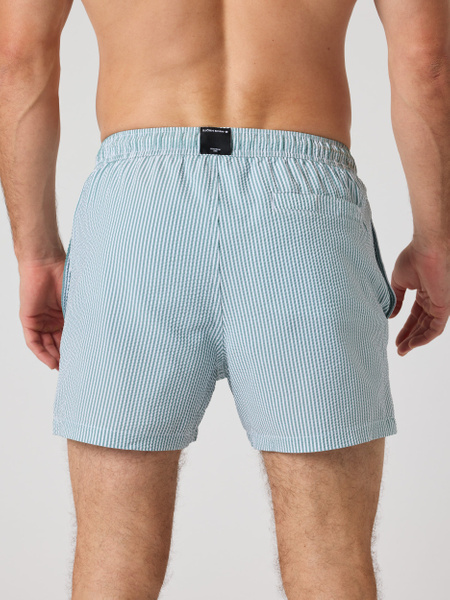 Björn Borg seersucker badshorts i blått – baksida