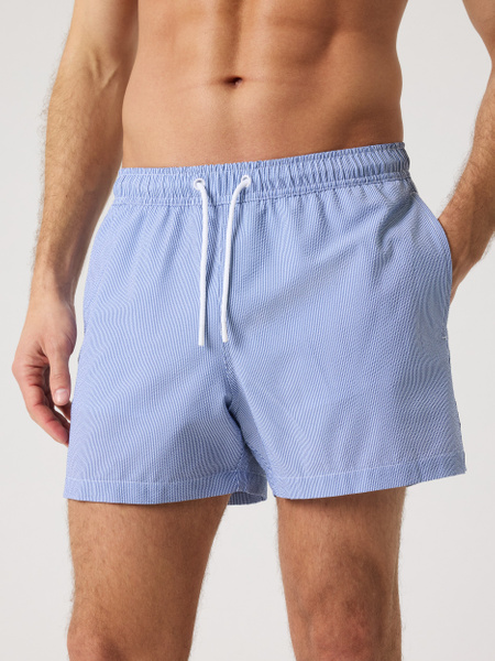 Björn Borg Borg Seersucker Swim Shorts Blå, XXL | Apparel & Accessories - Clothing - Swimwear | ModeLejon