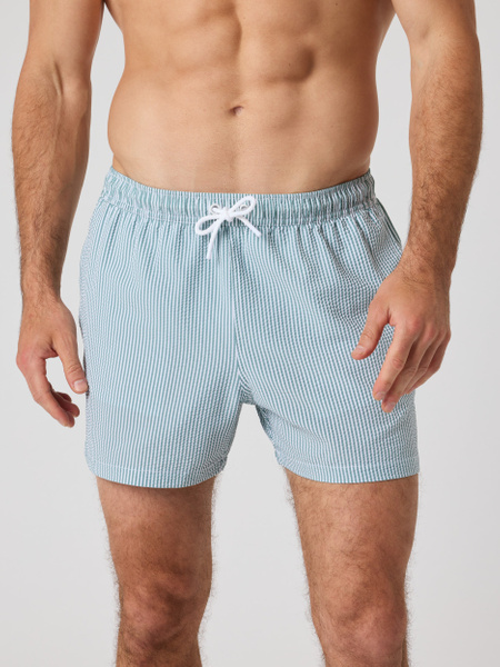 Björn Borg Borg Seersucker Swim Shorts Blå, XXL | Apparel & Accessories - Clothing - Swimwear | ModeLejon