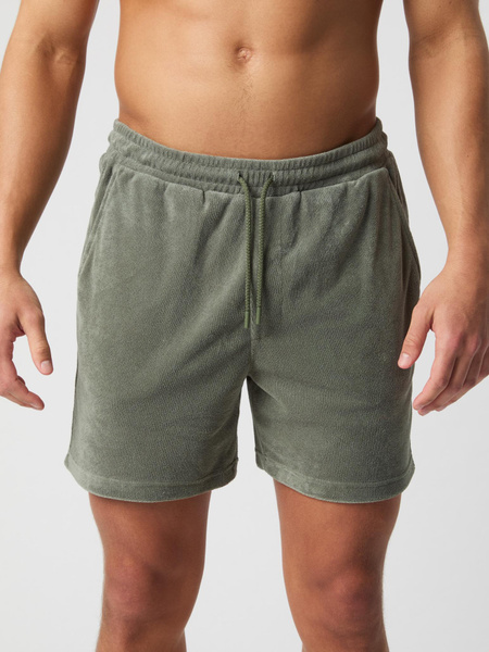 Björn Borg Toweling poolshorts i grönt frotté – baksida