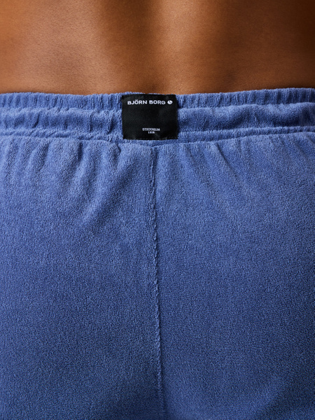 Björn Borg Toweling Pool Shorts – blå badshorts i frotté – baksida