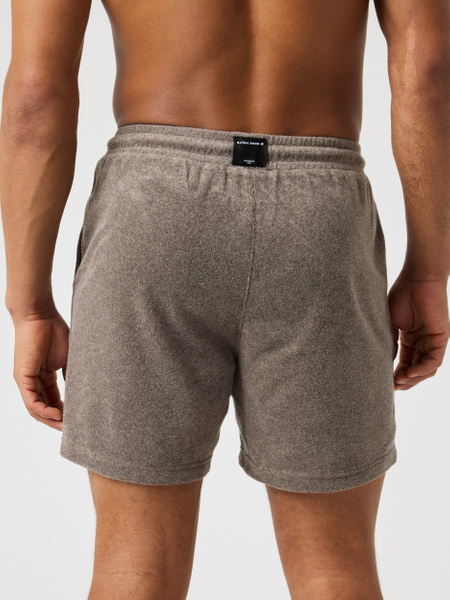 Björn Borg pool shorts i frottékänsla, beige – baksida