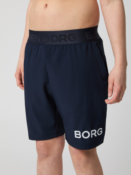 Björn Borg shorts för barn i marinblå med stretch – baksida