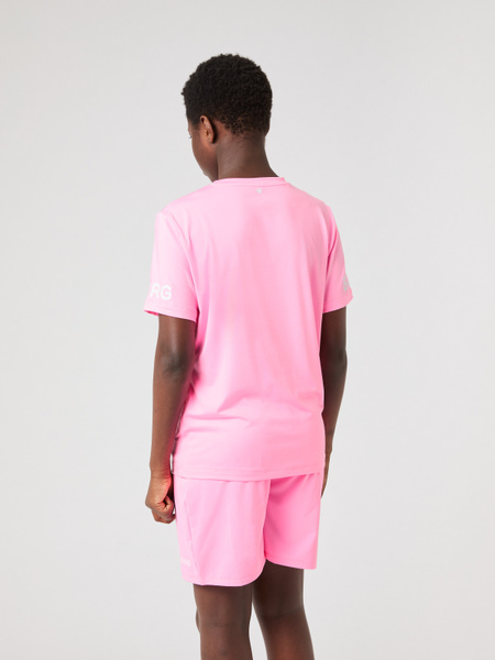 Björn Borg t-shirt för barn i rosa med längre passform – baksida