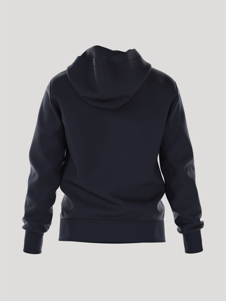 Björn Borg Essential 3 hoodie i borstad fleece, marinblå – baksida