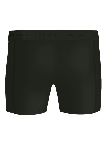 Björn Borg Microfiber Boxers 3-pack – svarta herrboxers – baksida