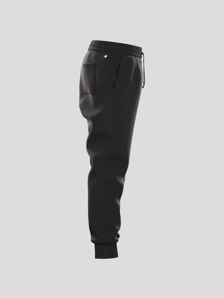 Björn Borg Essential Sweatpants Barn – mjuk borstad fleece i svart – baksida
