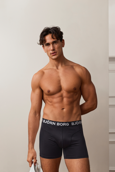 Björn Borg Sports Microfiber Boxers 5-pack Svart, XXL | Apparel & Accessories - Clothing - Underwear & Socks - Underwear | ModeLejon