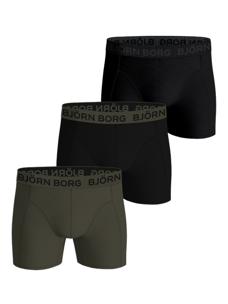 Björn Borg Cotton Stretch Boxers 3-pack Svart, XXL | Apparel & Accessories - Clothing - Underwear & Socks - Underwear | ModeLejon