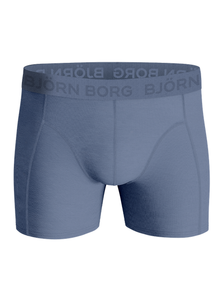 Björn Borg Cotton Stretch Boxer 3-pack Blå – herr – baksida