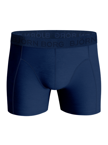 Björn Borg Cotton Stretch boxer 3-pack, blå – baksida