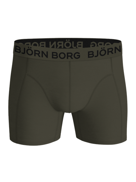 Björn Borg Cotton Stretch boxer 3-pack i svart, klassisk komfort – baksida