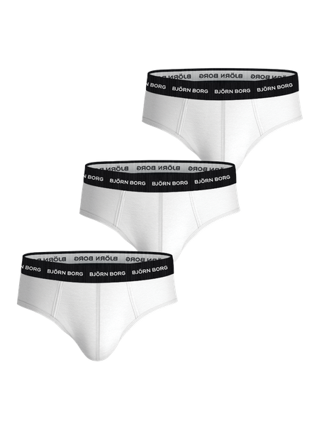 Läs mer om Björn Borg Cotton Stretch Briefs 3-pack Vit, M