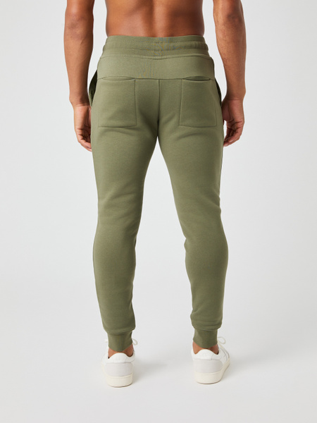 Björn Borg Centre Tapered Sweatpants i grönt – baksida
