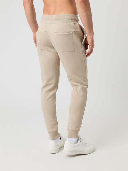 Björn Borg Centre sweatpants med avsmalnande ben, beige – baksida