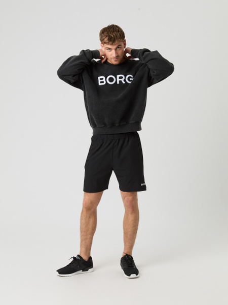 Björn Borg Borg Oversized Logo Sweatshirt Zwart, XXL