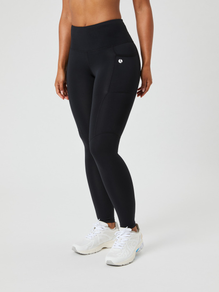 Björn Borg Ace Pocket Tights med fickor, svart – baksida