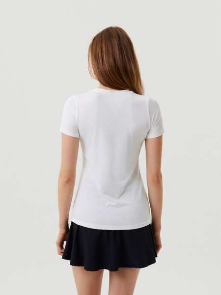 Björn Borg Ace Slim – vit t-shirt för dam – baksida