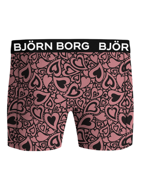 Björn Borg Microfiber boxer i röd, stretchig mikrofiber – baksida