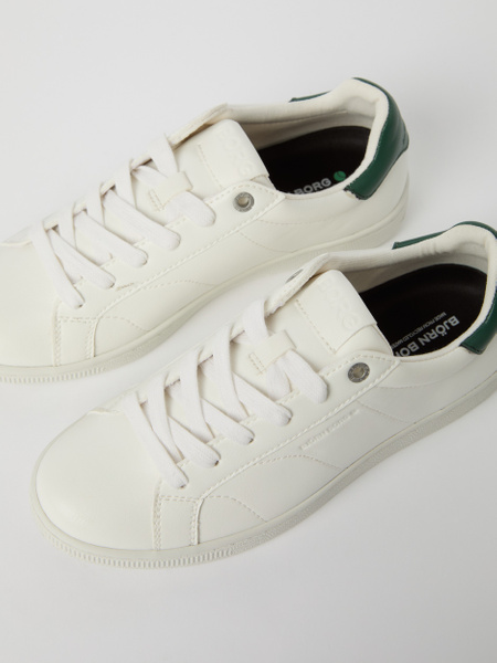 Björn Borg Deuce Sneakers T305 i vitt – tennisinspirerade herrskor – baksida
