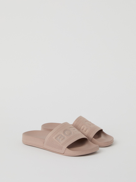 Björn Borg Knox stickad slip-on sandal i rosa – baksida