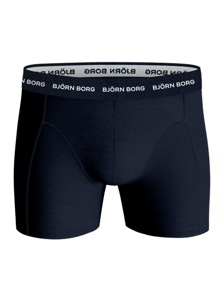 Björn Borg Cotton Stretch boxer 3-pack i blått – baksida