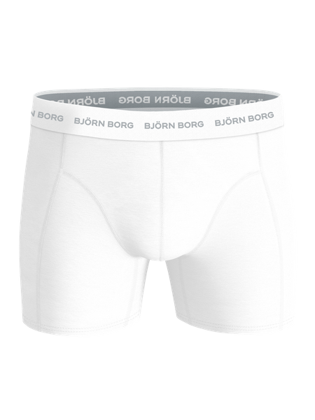 Björn Borg Cotton Stretch boxer 3-pack vit – bomullsstretch – baksida