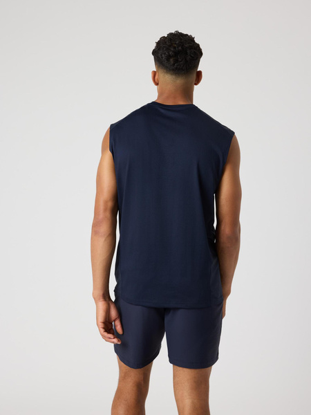 Björn Borg Ace Mesh Panel Tank Herr – linne i marinblått – baksida