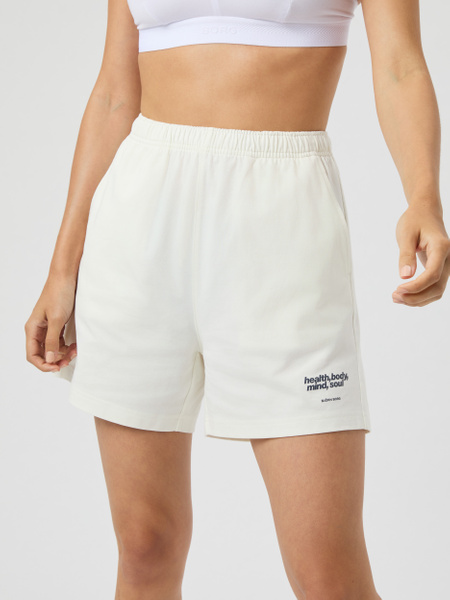 Björn Borg Studio Jersey Shorts – vita shorts i 100% bomull – baksida
