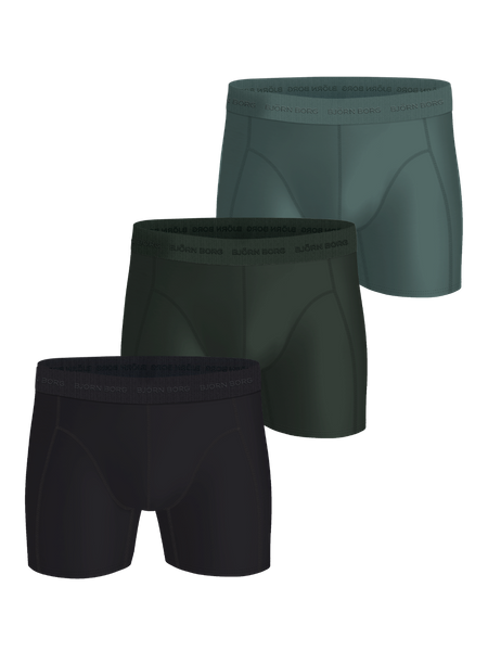 Björn Borg Microfiber Boxers 3-pack Sort, L