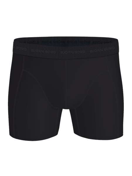 Björn Borg Microfiber boxers 3-pack i svart – baksida