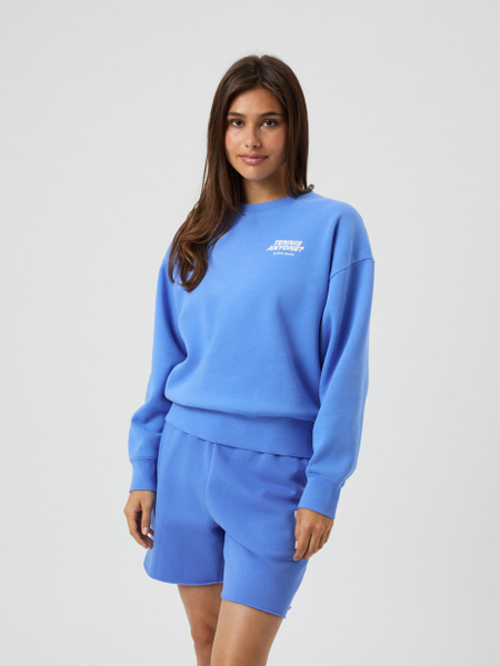 Björn Borg oversized sweatshirt i mjuk fleece, blå – baksida
