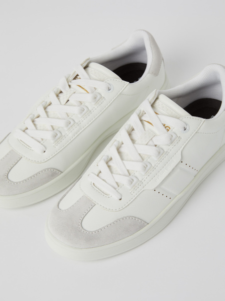 Björn Borg T2500 herrsneakers i vitt med tennisstil – baksida