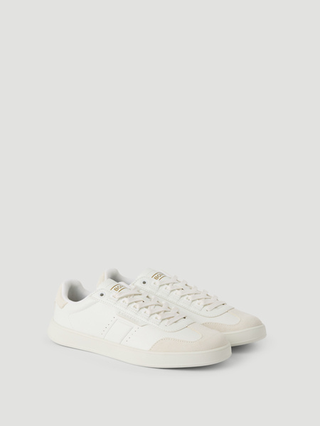 Björn Borg T2500 sneakers i läder och mocka för dam i vit – baksida
