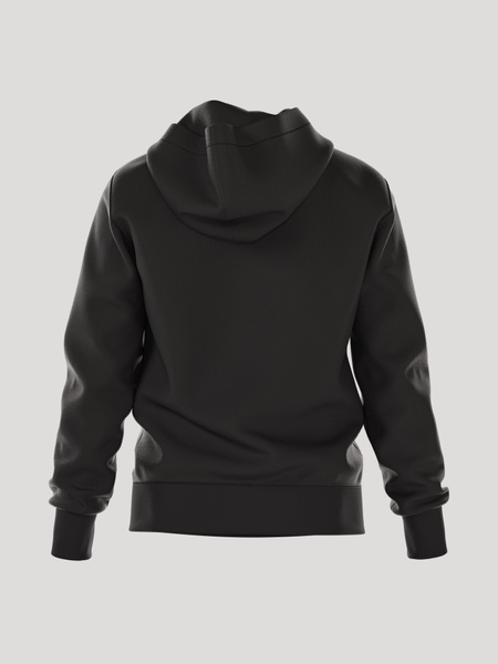 Björn Borg Essential 1 hoodie i bomullsblandning, svart – baksida