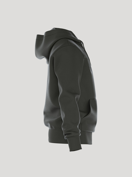 Björn Borg Essential 1 hoodie i grön melerad bomullsmix – baksida