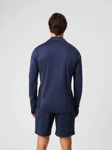 Björn Borg fleece midlayer i marinblått – baksida