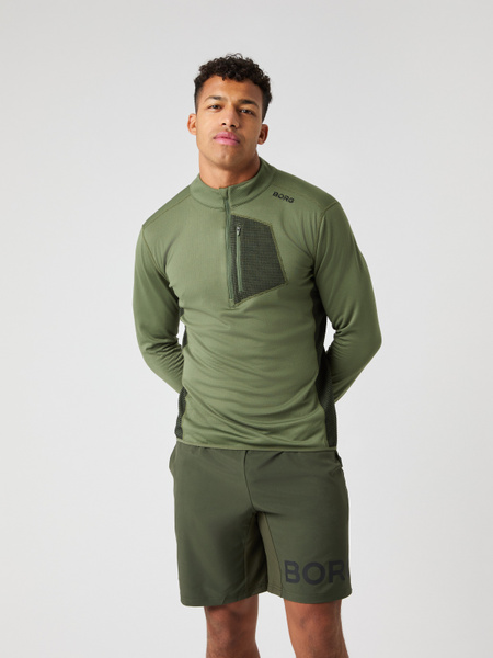 Björn Borg Borg Fleece Midlayer Grön XXL