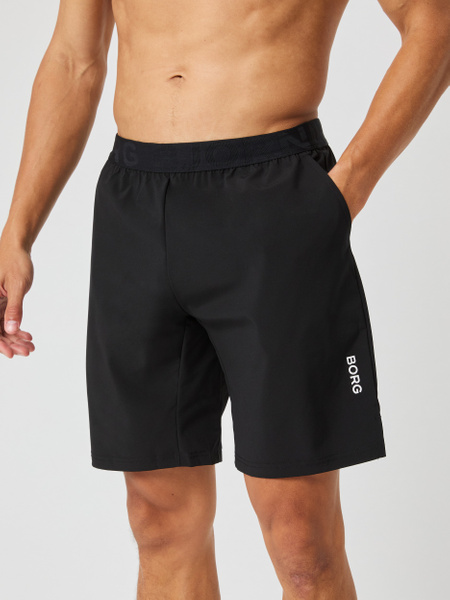 Björn Borg Borg Athletic träningsshorts 9 tum i svart – baksida