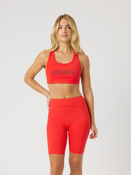 Björn Borg Borg Mid Support Sports Bra Röd, S