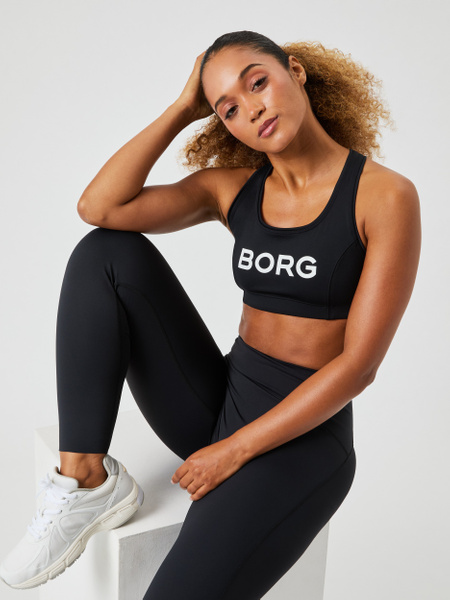 Björn Borg Borg Mid Support Sports Bra Svart, XXL | Apparel & Accessories - Clothing - Underwear & Socks - Bras | ModeLejon