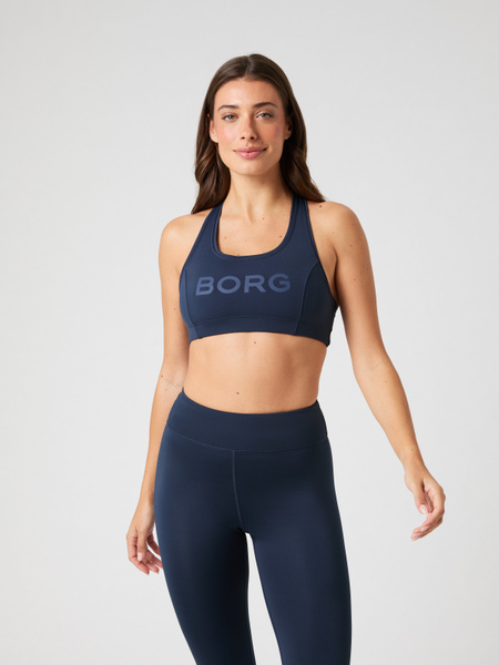 Björn Borg Borg Mid Support Sports Bra Marine, XL