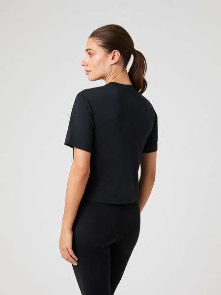 Björn Borg Borg croppad tränings-t-shirt svart – baksida