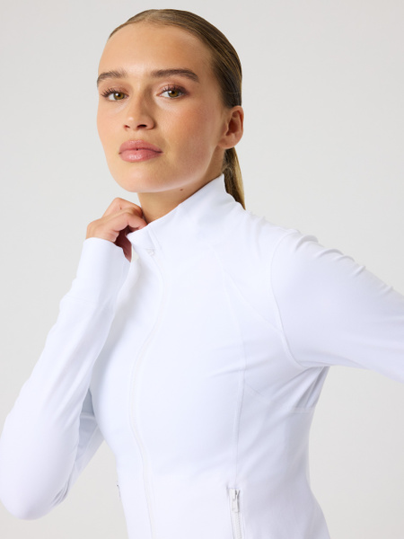 Björn Borg Borg Soft Zip Midlayer Vit, XXL | Apparel & Accessories - Clothing - Shirts & Tops | ModeLejon