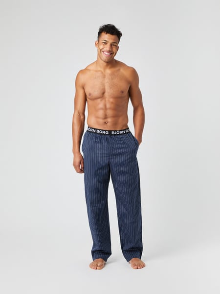 Björn Borg Core Woven Logo Pyjama Pants Blauw, M