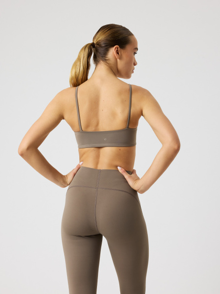 Björn Borg Studio vadderad sport-bh, brun – baksida